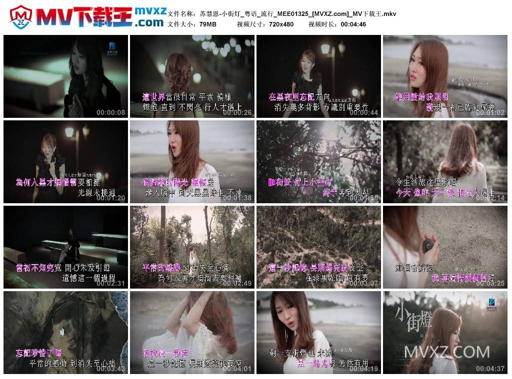 苏慧恩-小街灯_粤语_流行_MEE01325